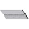 Ekena Millwork 6"H x 4 1/8"P x 7 1/4"F x 94 1/2"L Large Elegant Hampshire Crown Moulding MLD06X04X07HA - alternate 1